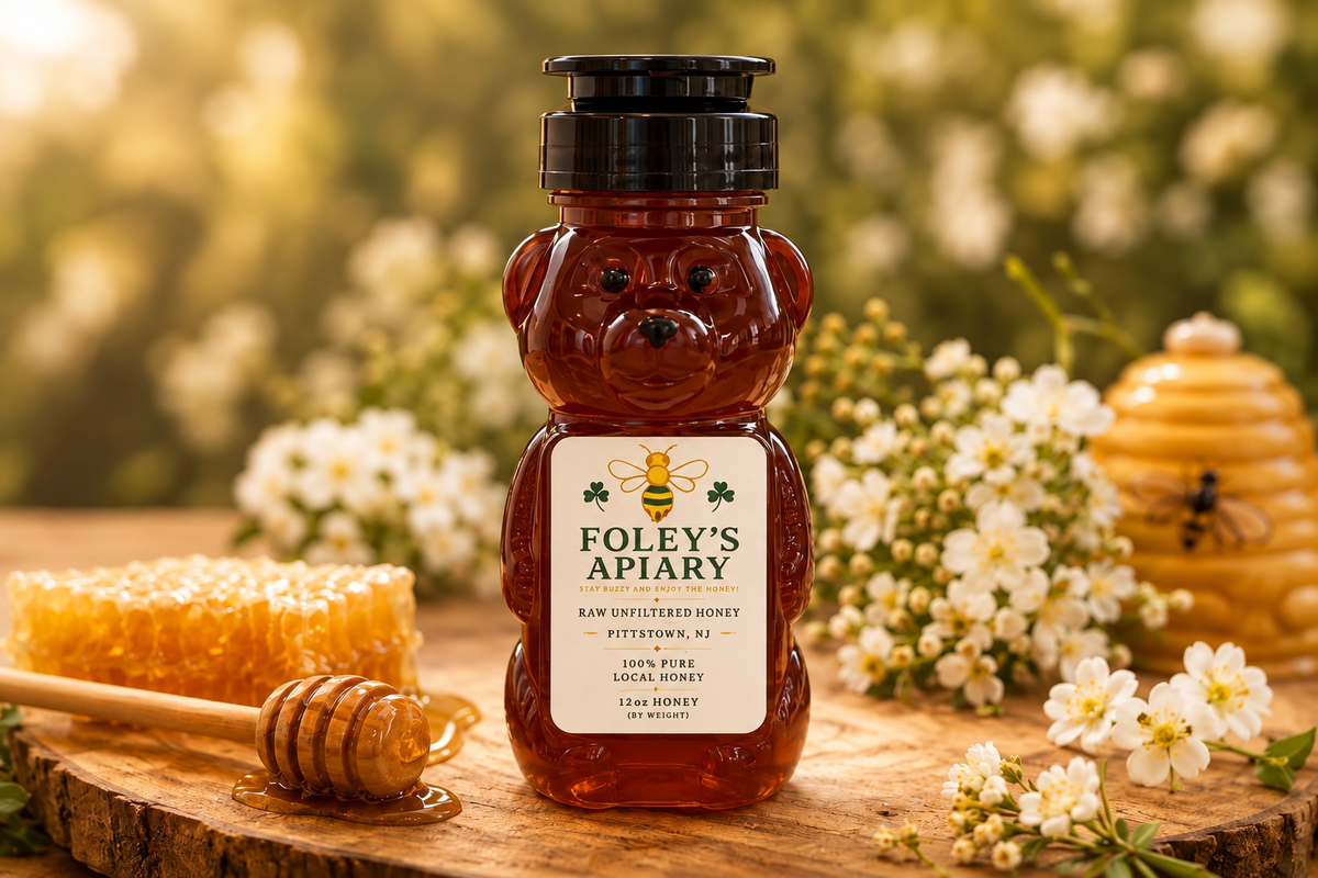 🍂 Fall Local Raw Honey - 12 oz Plastic Squeeze Bottle